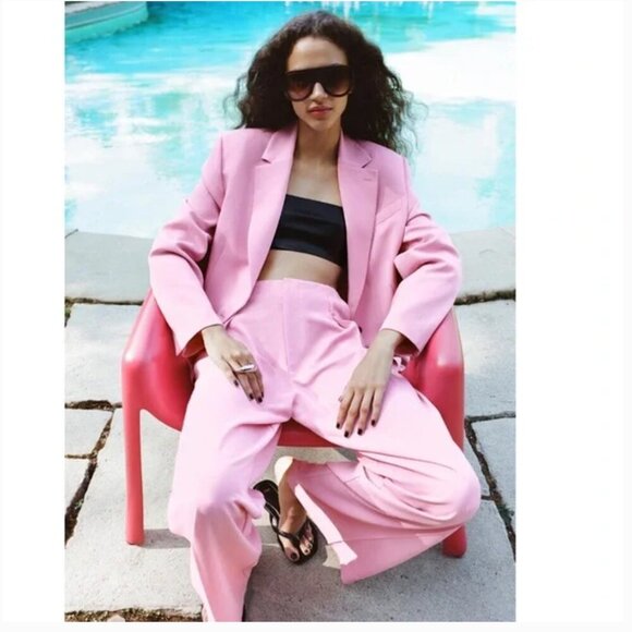 Zara straight cut blazer Sizes M, L NEW WITH TAG! - Picture 3 of 6